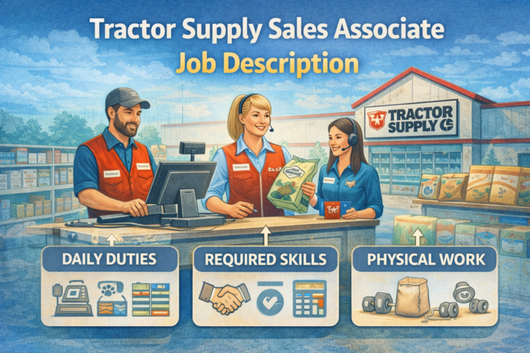 tractor supply sales associate job description