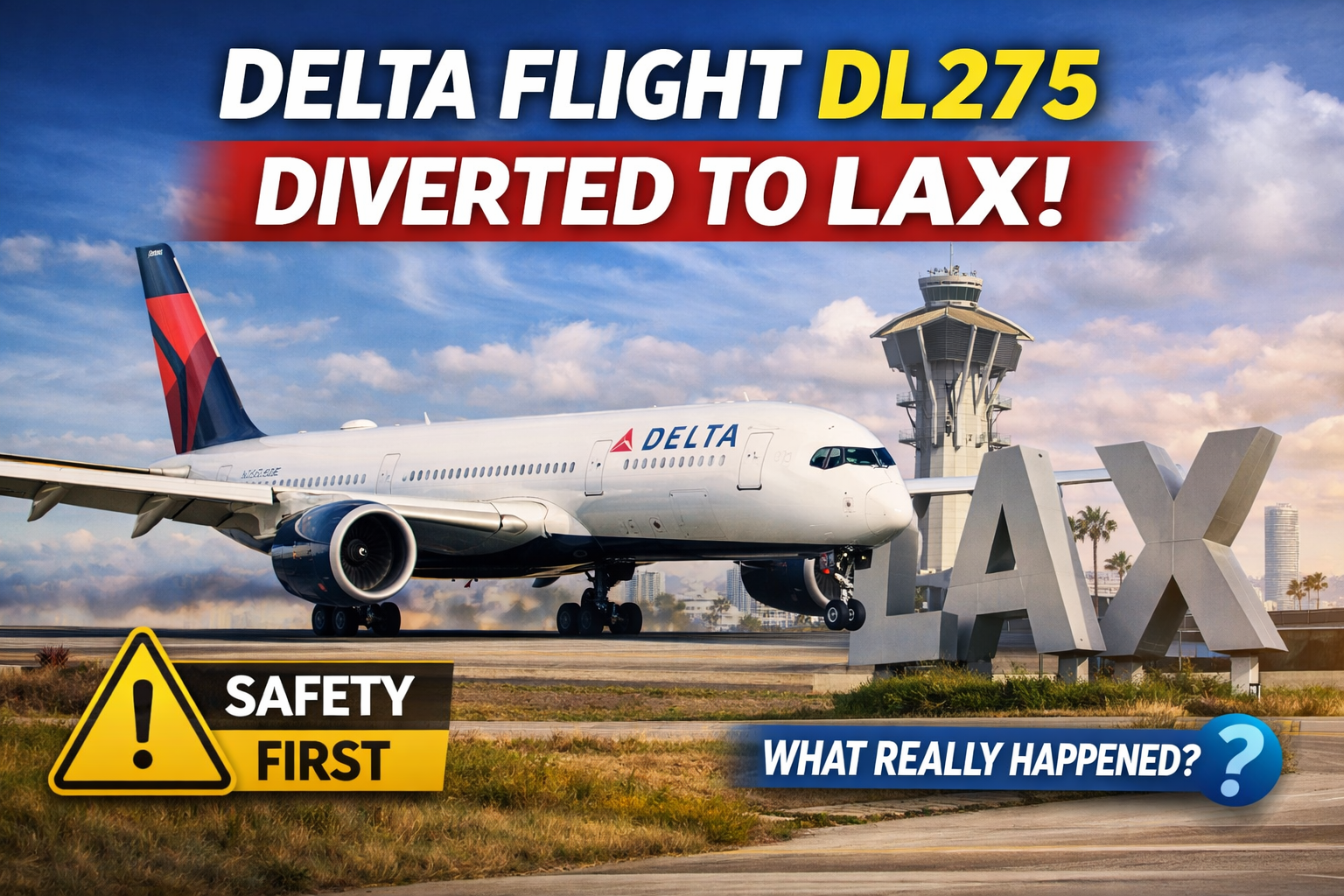 delta flight dl275 diverted lax